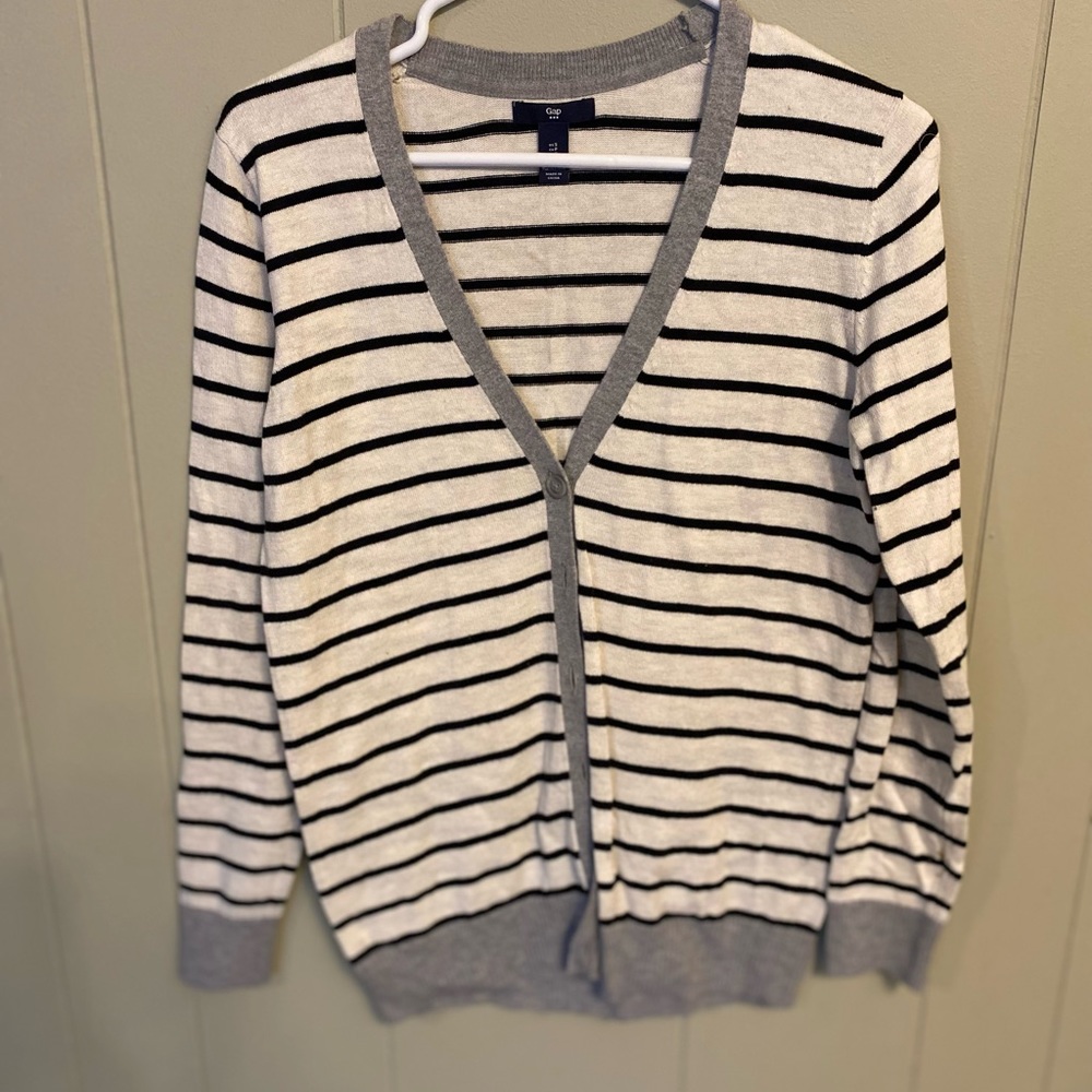 Gap striped cardigan